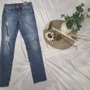 GAP Women's Distressed Blue Skinny Jeans